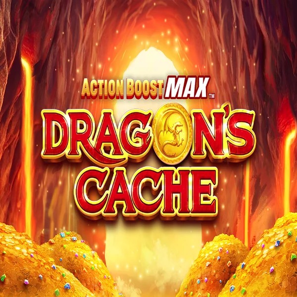 Action Boost Max Dragon's Cache casino game by SpinPlay Games – featured logo at Bonuskong Casino