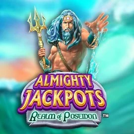Almighty Jackpots – Realm of Poseidon logo – Jackpots by Novomatic at Bonuskong Casino