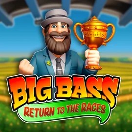 Big Bass Return to the Races slot visual from Pragmatic Play available on bonuskongg.com