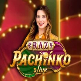Crazy Pachinko slot logo by Evolution at Bonuskong Casino