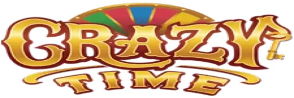 Crazy Time online game logo by Evolution on bonuskongg.com