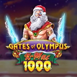 Gates of Olympus Xmas 1000 online game logo by Pragmatic Play on bonuskongg.com