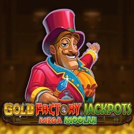 Play Gold Factory Jackpots Mega Moolah slot by Aurum Signature Studios on bonuskongg.com