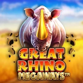 Great Rhino Megaways logo by Pragmatic Play at Bonuskong Casino