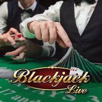 Live Blackjack logo – Live Casino by Evolution at Bonuskong Casino