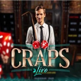 Live Craps logo by Evolution at Bonuskong Casino