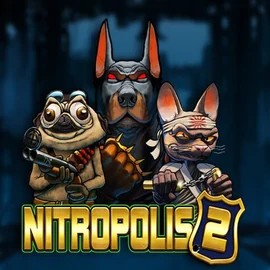 Nitropolis 2 slot visual from ELK Studios available on bonuskongg.com