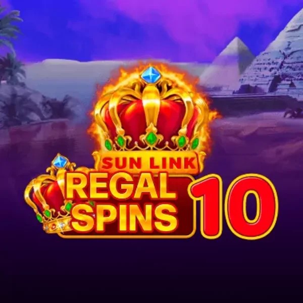 Regal Spins 10 slot logo by PatePlay at Bonuskong Casino