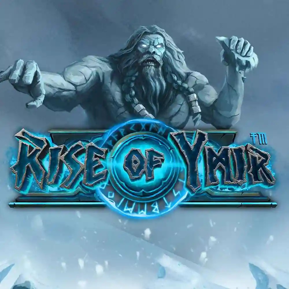 Slots logo of Rise of Ymir from Hacksaw Gaming at Bonuskong Casino