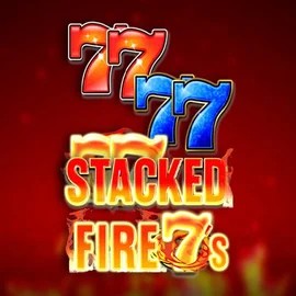 Stacked Fire 7s online game logo by Inspired Gaming on bonuskongg.com