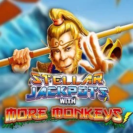 Jackpots logo of Stellar Jackpots with More Monkeys from Lightning Box Game at Bonuskong Casino