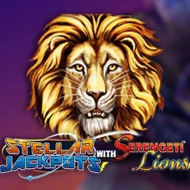 Stellar Jackpots with Serengeti Lions by Lightning Box Game, showcased at bonuskongg.com – game logo