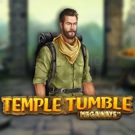 Temple Tumble Megaways slot logo by Relax Gaming at Bonuskong Casino
