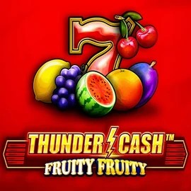 Thunder Cash Fruity Fruity slot logo by Novomatic at Bonuskong Casino
